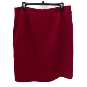 Style & Co Elegant Dark Red Women's Skirt 14 Office Business School Chic Sexy